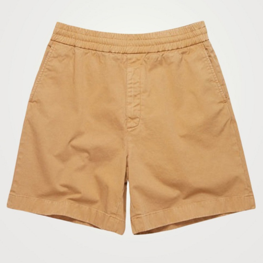 ACNE STUDIO men’s Cotton Twill tan shorts💜